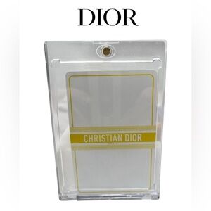 Christian Dior 6 of Spades Yellow Acrylic Playing Card Case New